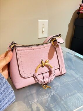 See By Chloe Lilac Mini Shoulder Bag with Braided Ring and Tassel